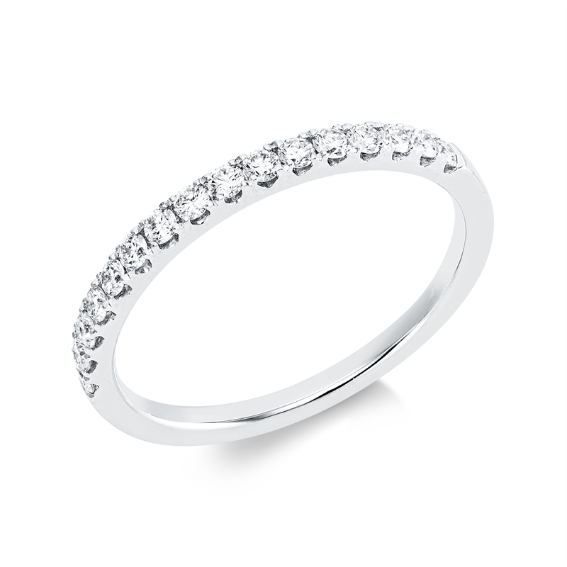 Ring 18 kt WG, 16 Brill. 0,29 ct, TW-si
