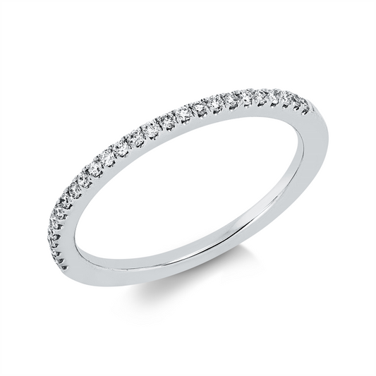 Ring 18 kt WG, 26 Brill. 0,16 ct, TW-si