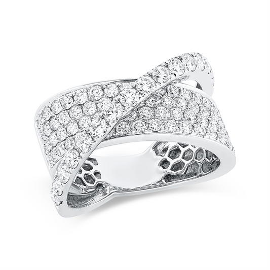 Ring 18 kt WG, 88 Brill. 1,98 ct, TW-vsi