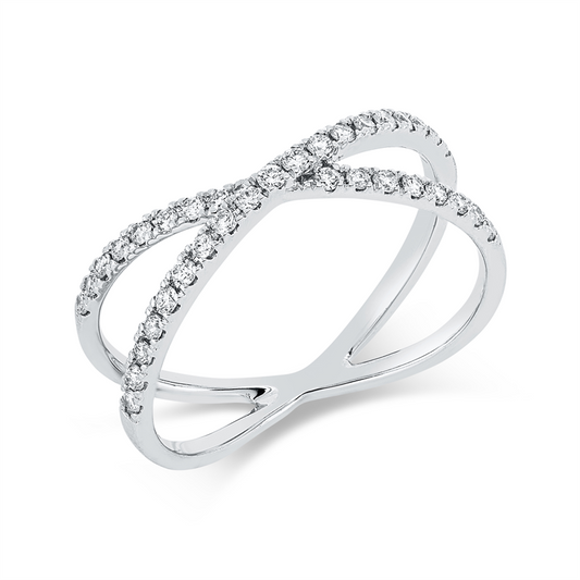 Ring 18 kt WG, 35 Brill. 0,32 ct, TW-si