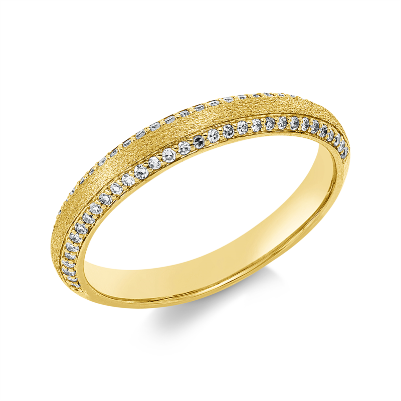 Ring 18 kt GG, 64 Dia. 0,19 ct, TW-si