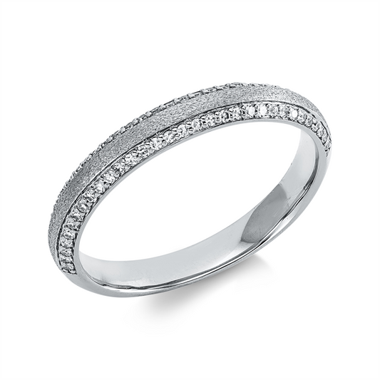 Ring 18 kt WG, 64 Dia. 0,19 ct, TW-si