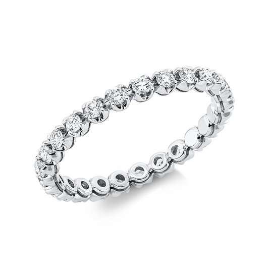 Ring 18 kt WG, 25 Brill. 0,66 ct, TW-si