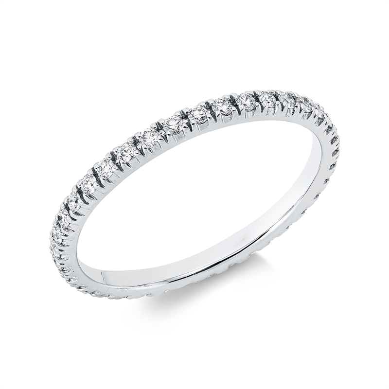Ring 18 kt WG, 37 Brill. 0,36 ct, TW-si