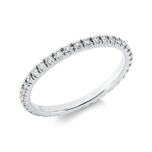 Ring 18 kt WG, 37 Brill. 0,36 ct, TW-si