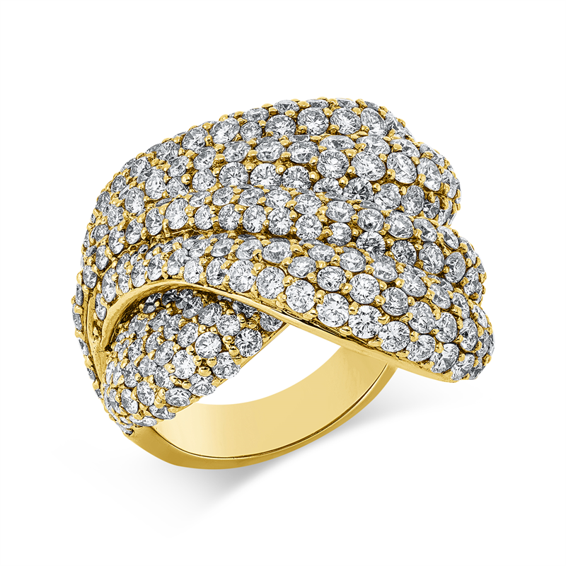 Ring 18 kt RG, 289 Brill. 7,41 ct, TW-vsi