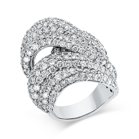 Ring 18 kt WG, 289 Brill. 7,48 ct, TW-vsi