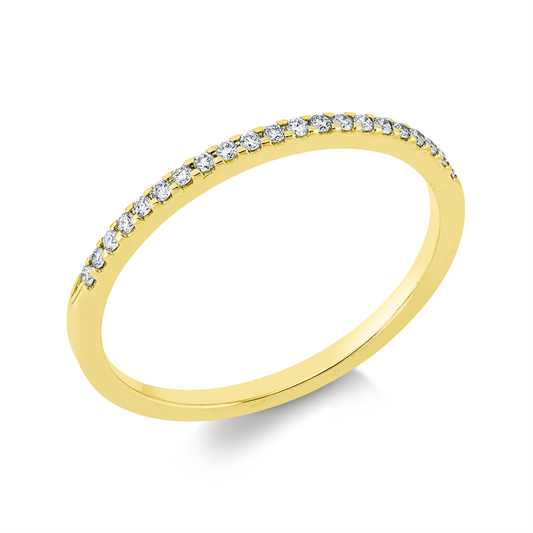 Ring 18 kt GG, 21 Brill. 0,09 ct, TW-si