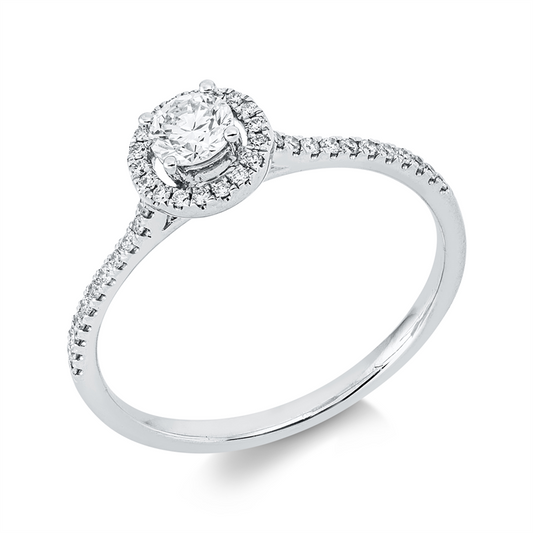Ring 18 kt WG, 41 Brill. 0,36 ct, TW-si