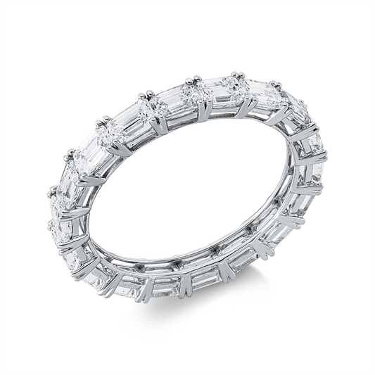 Ring 18 kt WG, 18 Sm.schliff 3,00 ct, TW-vsi/si