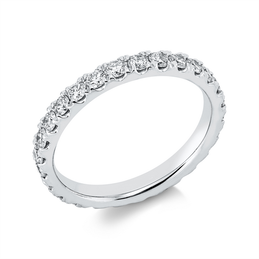 Ring 18 kt WG, 28 Brill. 1,08 ct, TW-vsi/si