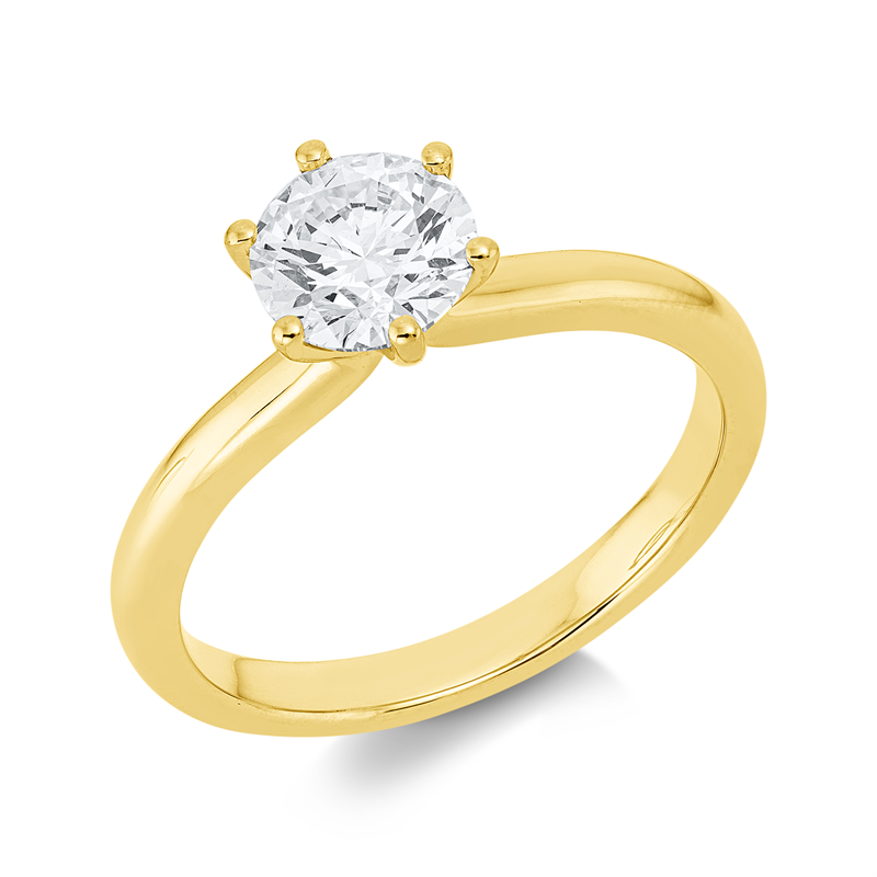 Ring 18 kt GG, GIA6302734674, 1 Brill. 1,01 ct, E-vsi