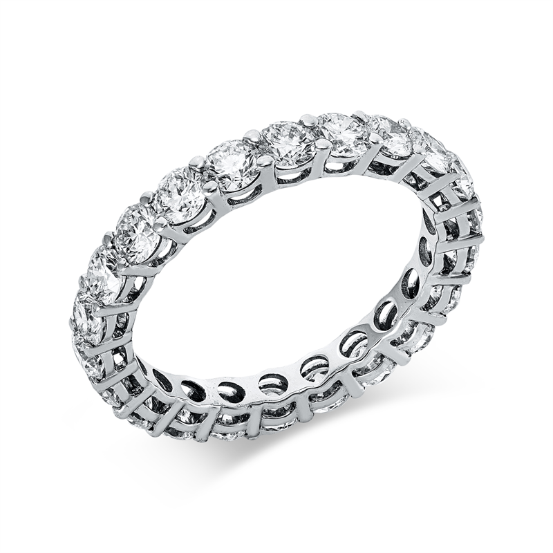Ring 18 kt WG, 22 Brill. 2,31 ct, TW-si