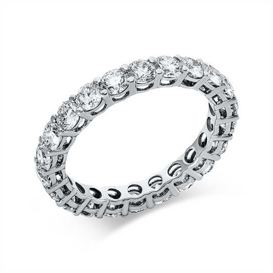 Ring 18 kt WG, 22 Brill. 2,31 ct, TW-si