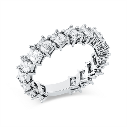 Ring 18 kt WG, 17 Sm.schliff 4,10 ct, I-vvs/vs