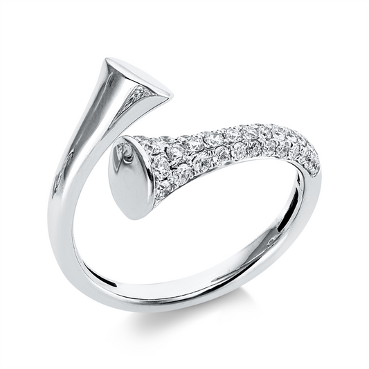 Ring 18 kt WG, 39 Brill. 0,44 ct, TW-si
