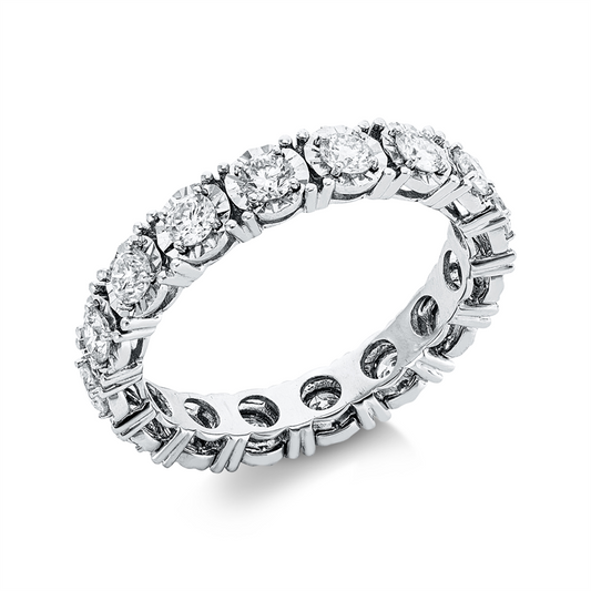 Ring 18 kt WG, 16 Brill. 1,18 ct, TW-si