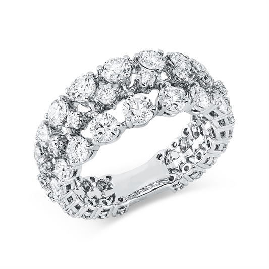 Ring 18 kt WG, 56 Brill. 2,52 ct, TW-pi