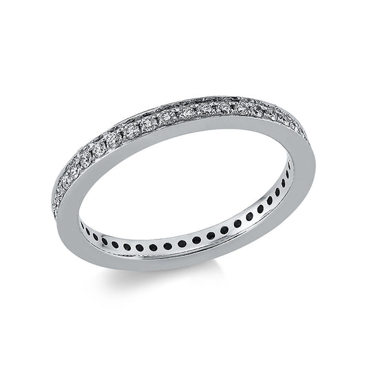 Ring 14 kt WG, 44 Brill. 0,40 ct, TW-si