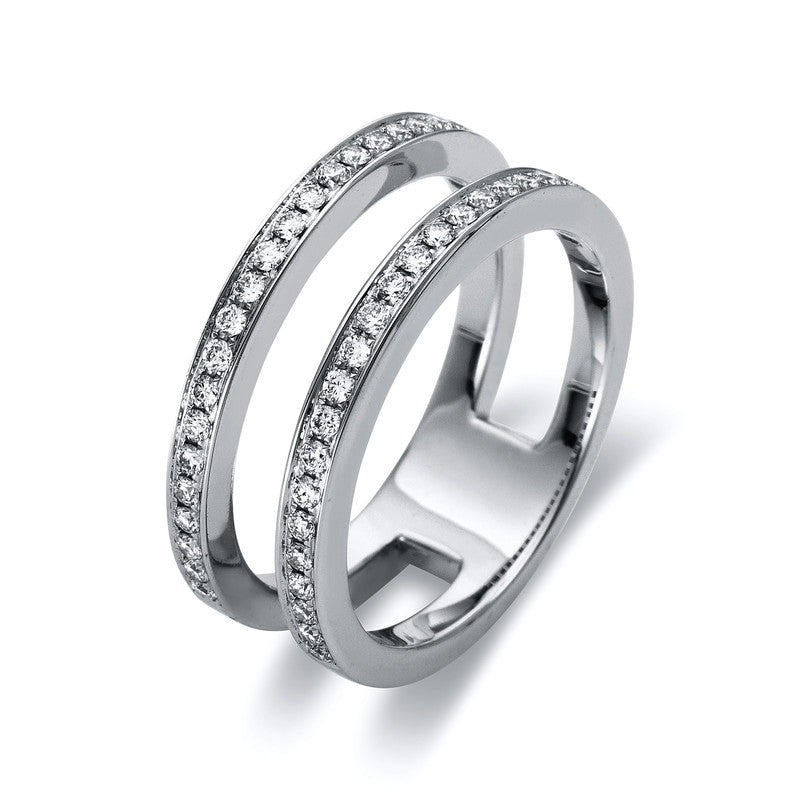 Ring 18 kt WG, 46 Brill. 0,38 ct, TW-vsi