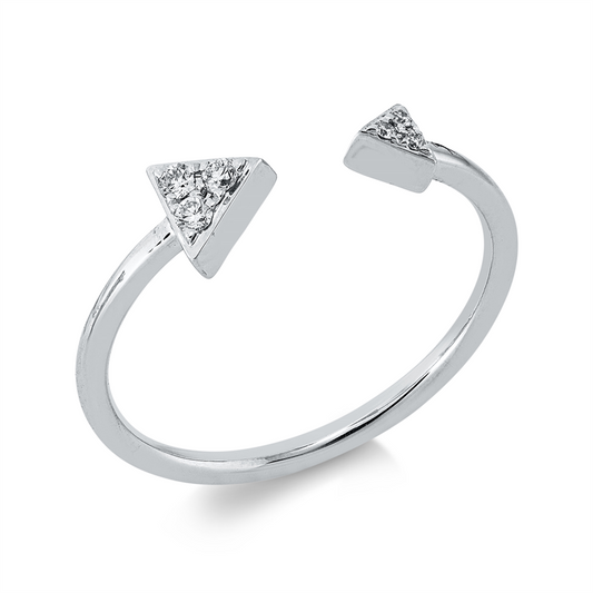 Ring 18 kt WG, 6 Brill. 0,06 ct, TW-si