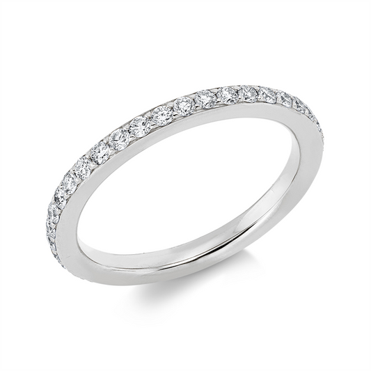 Ring 18 kt WG, 39 Brill. 0,68 ct, TW-si