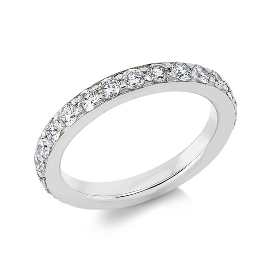 Ring 18 kt WG, 26 Brill. 1,51 ct, TW-si