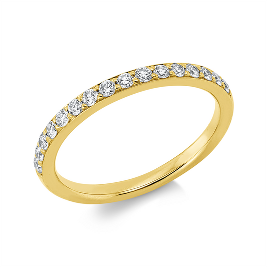 Ring 18 kt GG, 16 Brill. 0,31 ct, TW-si