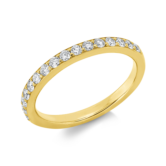 Ring 18 kt GG, 16 Brill. 0,40 ct, TW-si