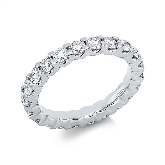 Ring 18 kt WG, 22 Brill. 2,12 ct, TW-si