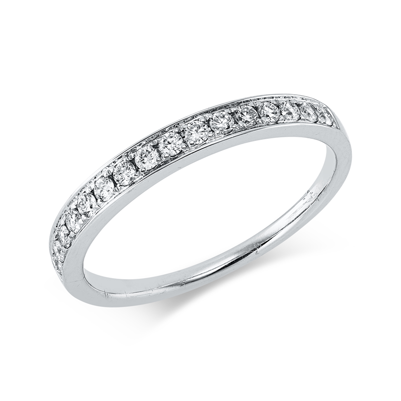 Ring 14 kt WG, 16 Brill. 0,23 ct, TW-si