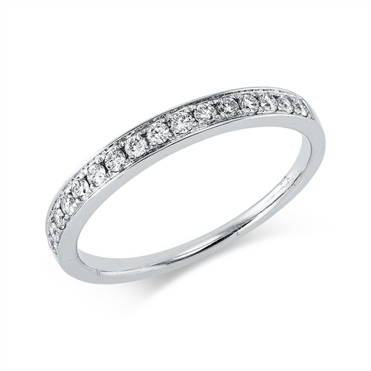 Ring 14 kt WG, 16 Brill. 0,23 ct, TW-si