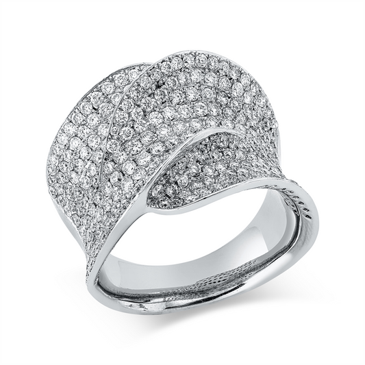Ring 18 kt WG, 279 Brill. 2,41 ct, TW-vsi