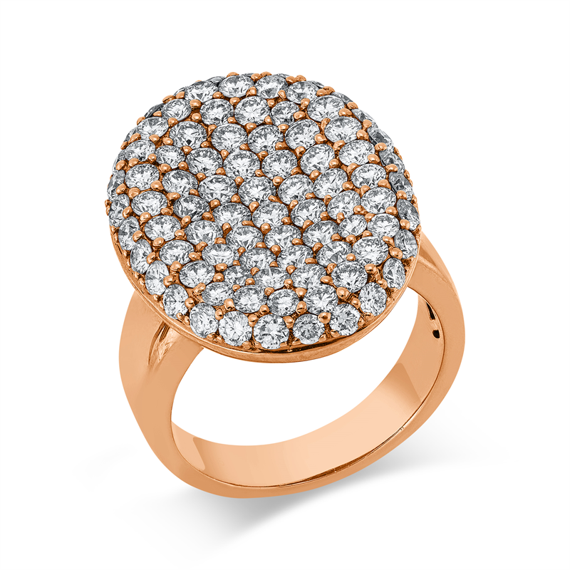 Ring 18 kt RG, 86 Brill. 3,05 ct, TW-vsi