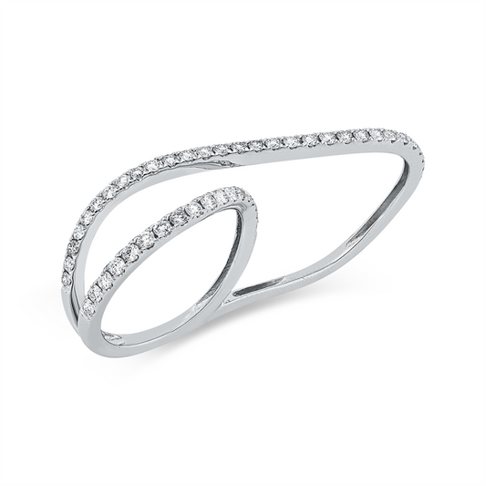 Ring 18 kt WG, 48 Brill. 0,67 ct, TW-vsi