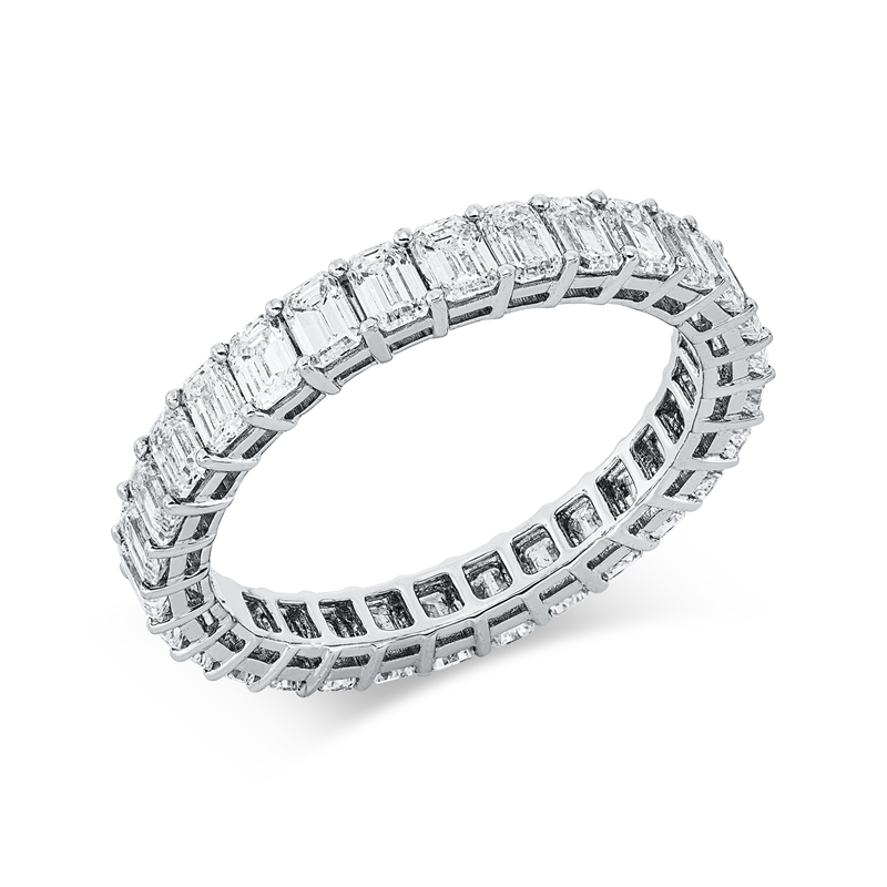 Ring 18 kt WG, 30 Sm.schliff 3,06 ct, D/F-vvs/vs