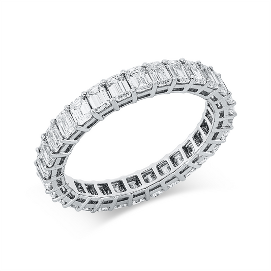 Ring 18 kt WG, 30 Sm.schliff 3,06 ct, D/F-vvs/vs