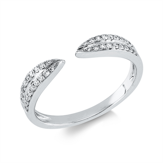 Ring 18 kt WG, 36 Brill. 0,19 ct, W-si