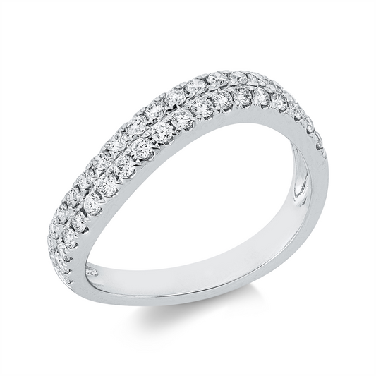 Ring 18 kt WG, 38 Brill. 0,52 ct, TW-si