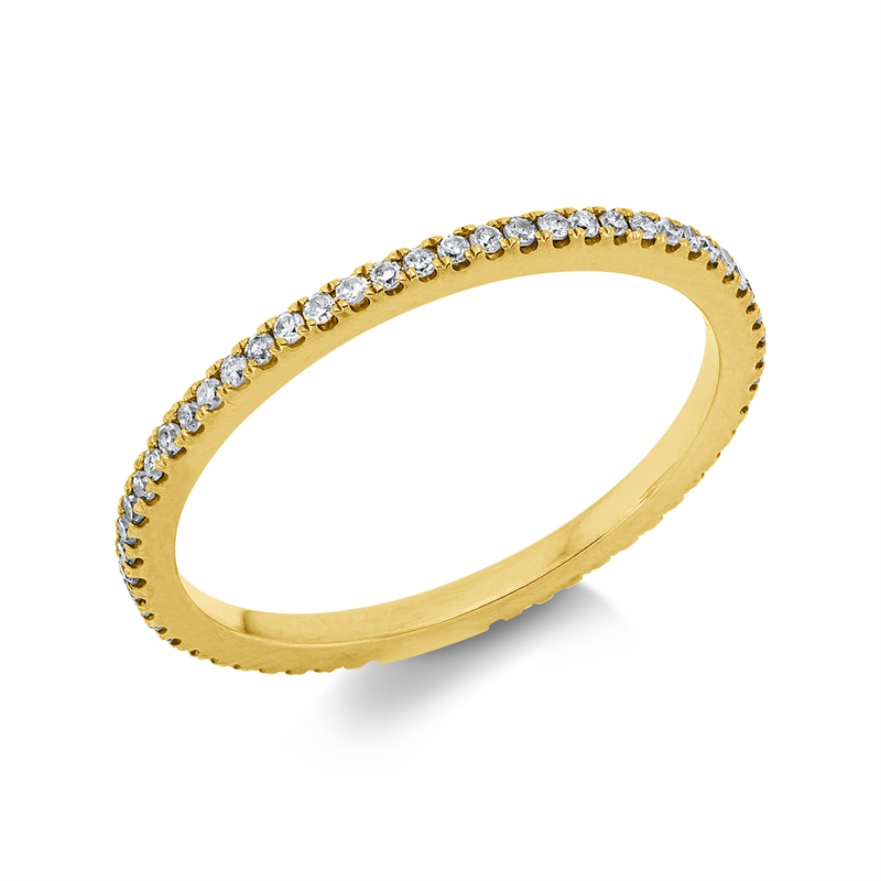 Ring 18 kt GG, 60 Dia. 0,20 ct, TW-pi