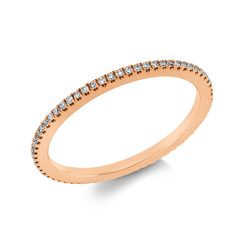 Ring 18 kt RG, 65 Dia. 0,14 ct, I-si