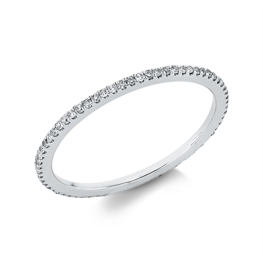 Ring 18 kt WG, 68 Dia. 0,21 ct, TW-si