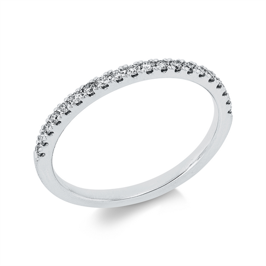 Ring 18 kt WG, 20 Brill. 0,18 ct, TLB-si