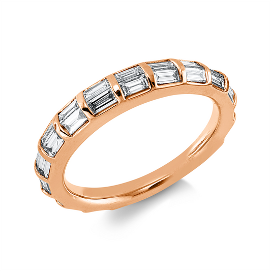 Ring 18 kt RG, 30 Bag. 1,09 ct, TW-vsi
