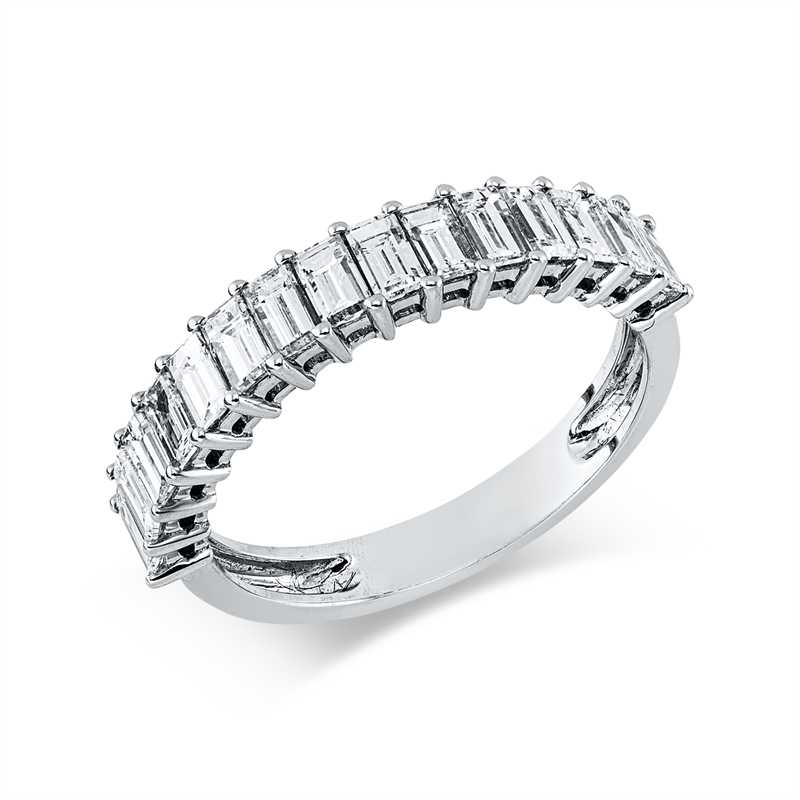 Ring 18 kt WG, 15 Bag. 1,27 ct, TW-vsi