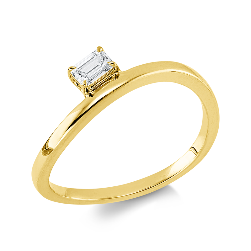 Ring 18 kt GG, 1 Sm.schliff 0,19 ct, TW-si