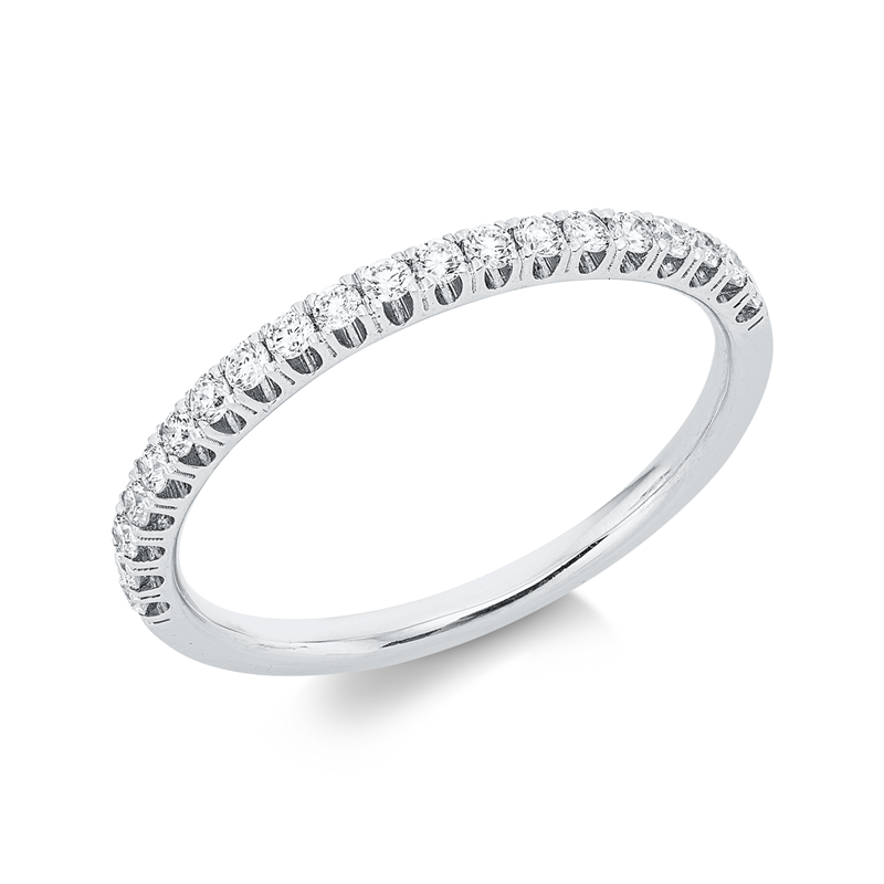Ring 18 kt WG, 20 Brill. 0,28 ct, TW-si