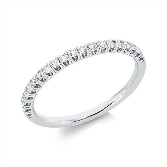 Ring 18 kt WG, 20 Brill. 0,28 ct, TW-si