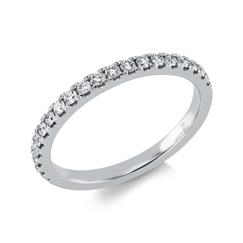 Ring 18 kt WG, 20 Brill. 0,32 ct, TW-si