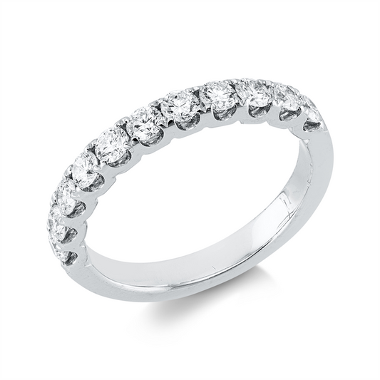 Ring 18 kt WG, 11 Brill. 0,70 ct, TW-vsi/si